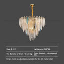DecorBites™ Glass Chandelier Light for Living Room, Bedroom, Dining: Luxury Art Designer Lighting