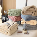 DecorBites™ Cozy Fluffy Fleece Blanket for Autumn Winter, Soft Warm Maternal Child Bed Sofa Cover