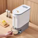 DecorBites™ Large Capacity Rice Dispenser Kitchen Grain Container Moisture Proof Cereal Storage Box