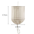 DecorBites™ Linen Cloth Pendant Light: Elegant Bohemian Fabric Chandelier for Home, Restaurant, Hotel