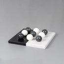 DecorBites™ Geometric Chess Marble Ornament Set for Stylish Home Decor