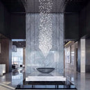DecorBites™ Crystal LED Chandelier: Luxury Staircase & Hallway Lighting Fixture