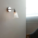 DecorBites™ Clear Glass LED Wall Sconce Pull Chain Modern Light Fixtures
