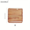 DecorBites™ Acacia Wood Coffee Tray | Versatile Food Serving Tray for Desserts and Tea