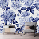 Modish Flowers and Butterflies Wallpaper