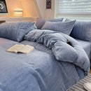 DecorBites™ Cozy Milk Fleece Winter Bedding Set - High Density & Skin Friendly