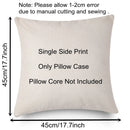 DecorBites™ Easter Bunny Rabbit Linen Cushion Cover 45x45cm - Flower Print Festival Pillowcase