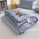 DecorBites™ Cotton Summer Quilt with Soybean Fiber Filling - Thin Comforter for All Seasons