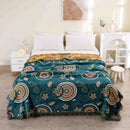 DecorBites™ 100% Cotton Nordic Throw Blanket - Soft Gauze Bedspread for Bedroom & Sofa