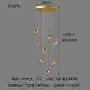 DecorBites™ Gourd Shaped Crystal Chandelier for Living Room & Restaurant