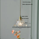 DecorBites™ Brass Glass LED Pendant Lights: Modern Nordic Hanging Lamp for Home Decor
