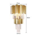 DecorBites™ Gold Crystal Wall Lamp with LED Light for Home Lighting