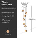DecorBites™ Crystal Bubble Ball Pendant Light for Home Decor and Hospitality Spaces