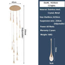 DecorBites™ Crystal Bubble Ball Pendant Lights for Stairs, Dining, Living Room Decor