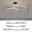 DecorBites™ Circle Ring Pendant Chandelier for Living Room Bedroom Restaurant Ceiling Lighting
