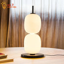 DecorBites™ Glass Gourd Table Lamp Marble Base Modern LED Indoor Lighting