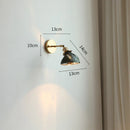 DecorBites™ Glass Shade LED Wall Light with Pull Chain Switch - Plug-In Bedroom Lamp