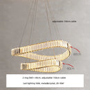 DecorBites™ Crystal LED Pendant Chandelier - Modern Irregular Steel Foyer Lighting