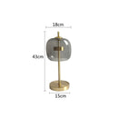 DecorBites™ Glass Table Lamp: Modern Nordic Design for Bedroom Living Room Decor