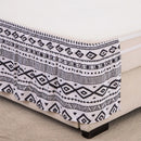 DecorBites™ Elastic Band Diamond Lattice Ruffled Bed Skirt for Queen Size Mattress
