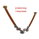 DecorBites™ Leather LED Pendant Lamp: Modern Lighting for Living Room, Hall, and Villa