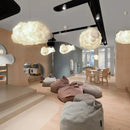 DecorBites™ Cloud Chandelier: Modern White Pendant Lamp for Commercial and Home Spaces