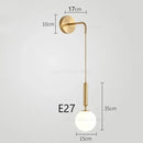 DecorBites™ Elegant Glass Wall Lamp for Living Room Bedroom LED Lighting
