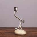 DecorBites™ Gecko Lizard Resin Candlestick: Home Decor Figurine & Candelabrum