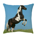 DecorBites™ Galloping Horse Pillowcase: Wild Horse Print Linen Cushion Cover for Home Decoration