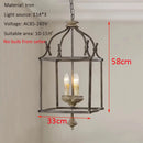 DecorBites™ Creative American Iron E14 Chandelier Light for Porch Kitchen Bedroom Personality Lighting