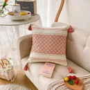 DecorBites™ Geometric Tufted Tassel Cushion Cover 30x50cm/45x45cm