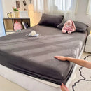 DecorBites™ Cozy Milk Velvet Fitted Sheet for Autumn & Winter Mattress Topper
