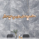 DecorBites™ LED Caterpillar Chandelier: Stylish Long Pendant Lamp for Living Room, Restaurant, Hotel