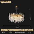 DecorBites™ Crystal Money Tree Chandelier - Modern LED Suspension Light for Luxury Living Areas