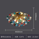 DecorBites™ Colorful Crystal Chandelier LED Dining Room Lighting