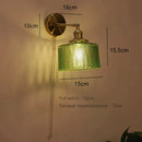 DecorBites™ Art Deco LED Wall Lamp with Pull Switch, Nordic Design, Glass Interior Wall Light