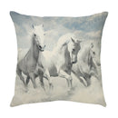 DecorBites™ Galloping Horse Pillowcase: Wild Horse Print Linen Cushion Cover for Home Decoration