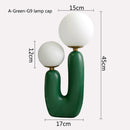DecorBites™ Double Frosted Glass Ball Table Lamp for Bedroom & Living Room Lighting