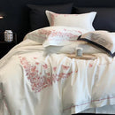 DecorBites™ Egyptian Cotton Bedding Sets in White, Queen King Ru Size Bed Linens