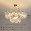 DecorBites™ Crystal Glass Chandelier: Luxury Retro Pendant Light for Dining, Living, Bedroom Decor