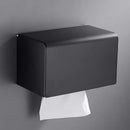 DecorBites™ Black Carved Aluminum Bathroom Tissue Holder Toilet Paper Roll Rack