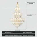 DecorBites™ Crystal Duplex Villa Chandelier: Elegant Loft Apartment Light Luxury for Fashionable Living Rooms.