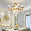 DecorBites™ Jade Crystal Chandelier: Modern European Living Room & Dining Lamp