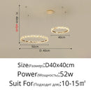 DecorBites™ Crystal LED Chandelier for Home Decor & Luxury Lighting