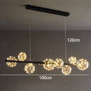 DecorBites™ Crystal Chandelier: Modern Stair Pendant Lamp for Living Room, Interior Lighting