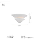 DecorBites™ Cream Wind LED Gypsum Wall Lamp - Semi-round Umbrella Design