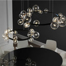 DecorBites™ Branching Bubbles Chandelier in Black and Gold for Modern Dining Room
