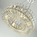 DecorBites™ Gold K9 Crystal LED Ring Chandelier Pendant Light for Home Decor