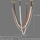DecorBites™ Designer Leather Chandelier Belt Pendant Light for Modern Spaces