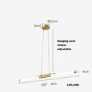 DecorBites™ Dimmable LED Acryl Chandelier Lighting Luminaire for Dinning Room